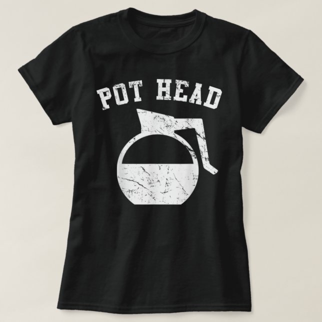 T-shirt Tête de pot de café (Design devant)