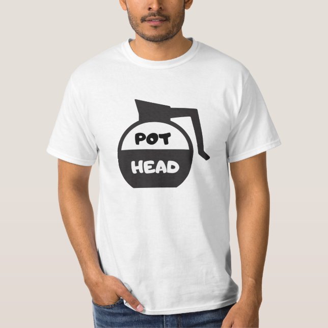 T-shirt Tête de pot de café (Devant)