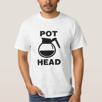 Tête de pot de café - dessin simple