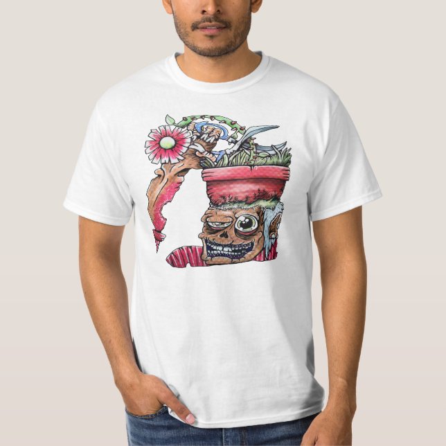T-shirt Tête de pot de noyau dur (Devant)
