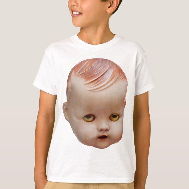 T-shirt Tête de poupée déplaisante (Devant)