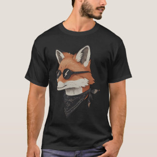 T-shirt Tête de renard anthropomorphe