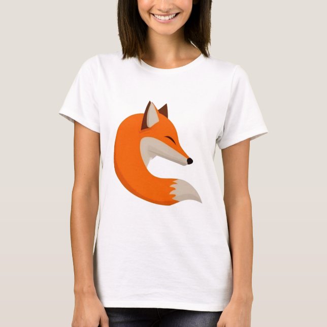 T-shirt Tête de renard art (Devant)