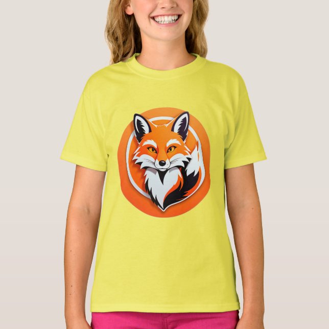 T-shirt Tête de renard vibrant (Devant)