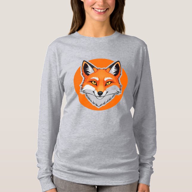 T-shirt Tête de renard vibrant (Devant)