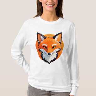 T-shirt Tête de renard vibrant