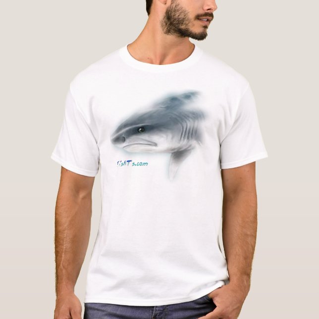 T-shirt Tête de requin de tigre (Devant)