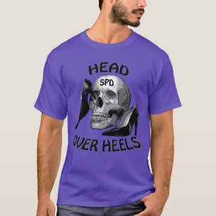 T-shirt Tête de squelette gothique drôle amoureux Hallowee