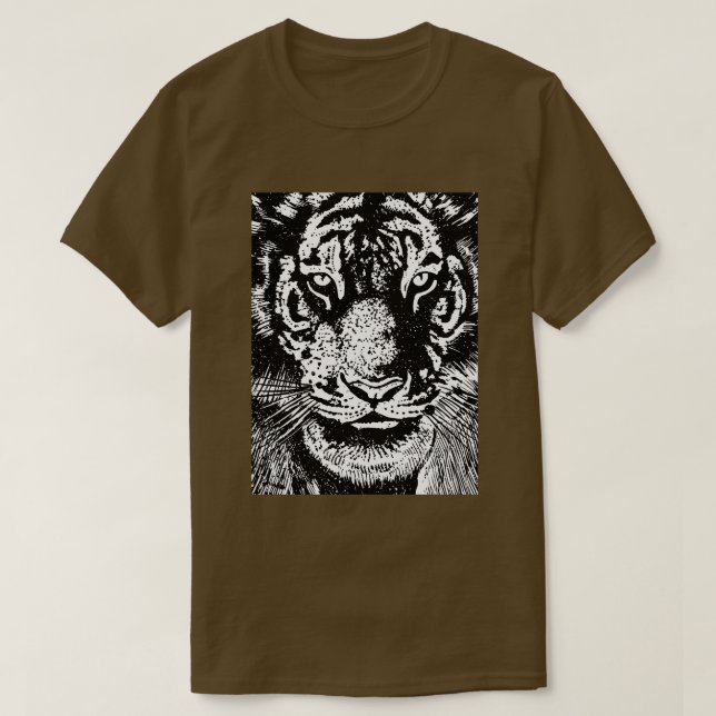 T-shirt Tête de tigre (Design devant)
