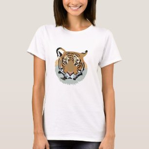 T-shirt Tête de Tigre Face Animal Sauvage Tigre