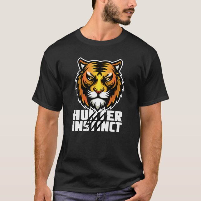 T-shirt Tête de tigre instincte Hunter (Devant)