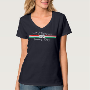 T-shirt Tête de V-Neck féminin de Tabernacles Italie