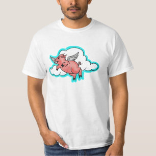 T-shirt Tête de valeur pour les hommes de porc volant