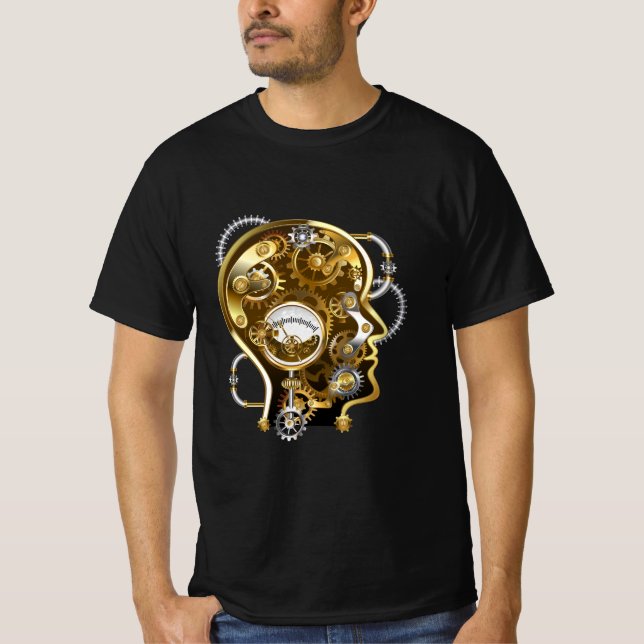 T-shirt Tête de vapeur avec manomètre (Devant)