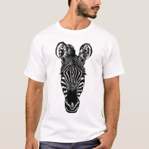 T-shirt Tête de zèbre