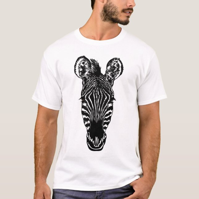 T-shirt Tête de zèbre (Devant)