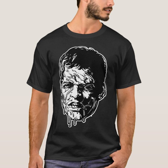 T-shirt Tête de zombie (Devant)