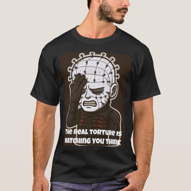 T-shirt Tête d'épingle paume de face (Devant)