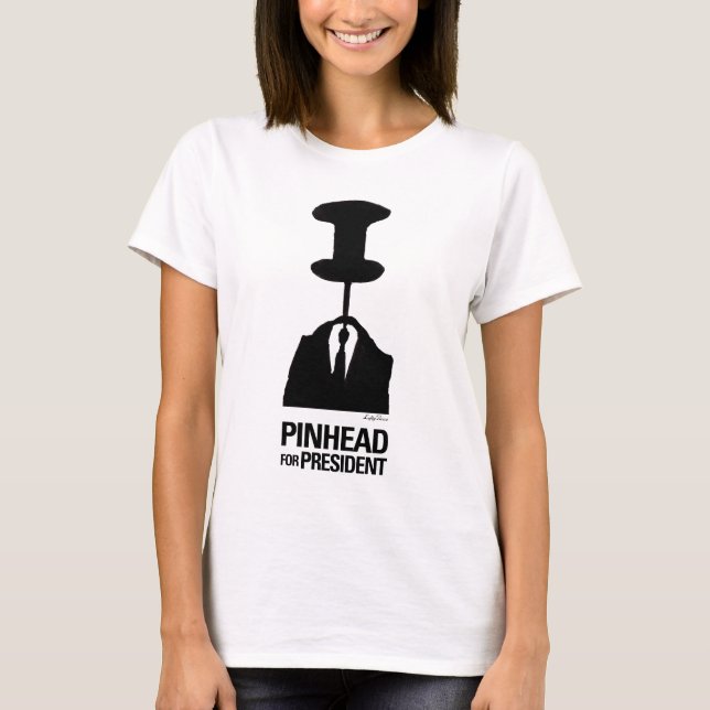 T-shirt Tête d'épingle pour le président (Devant)