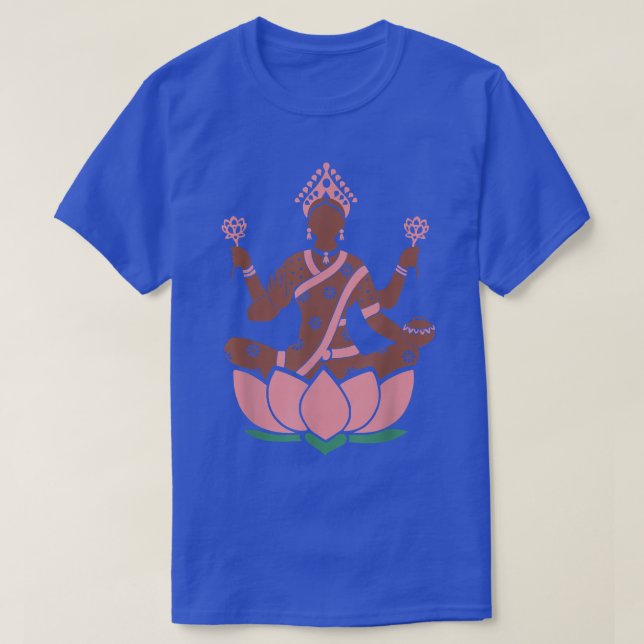 T-shirt Tête des dieux hindouistes de Lakshmi Sri THindu (Design devant)