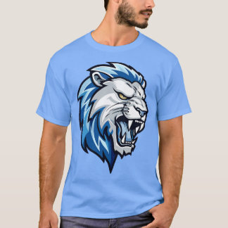T-shirt Tête des Lions bleues