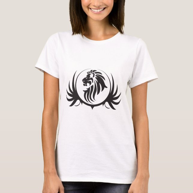 T-shirt Tête des Lions noirs (Devant)
