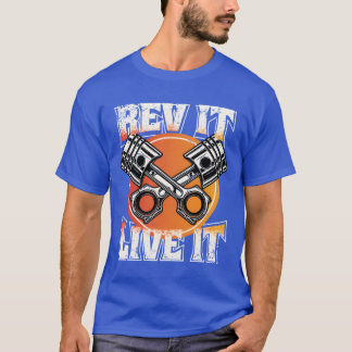 T-shirt Tête d'essence Caruning Dérive Rev It Live It vint