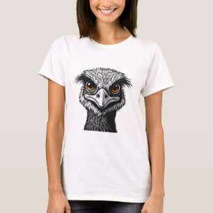 T-shirt Tête d'oiseau émeu