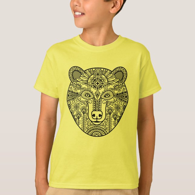 T-shirt Tête d'ours de style (Devant)