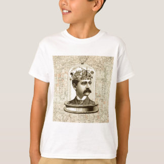 T-shirt Tête du cerveau de travail d'horloge en vapeur dan