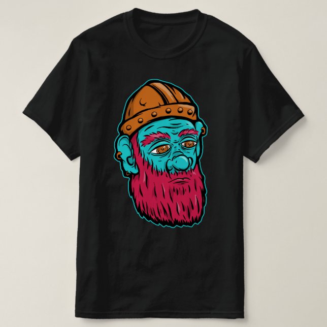 T-shirt Tête du mineur nain (Design devant)