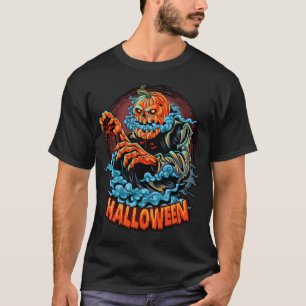 T-shirt Tête effrayante Jack-o-lanterne