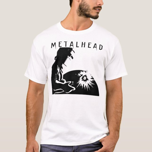 T-shirt Tête en métal (Devant)