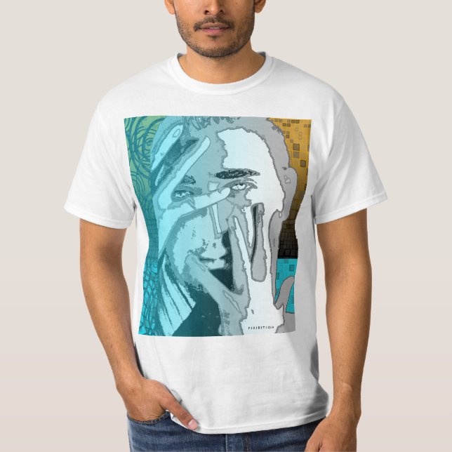 T-shirt Tête en silhouette graphique Mixte (Devant)