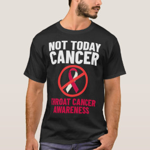 T-shirt Tête et col Throat Cancer Ribbon Survivant