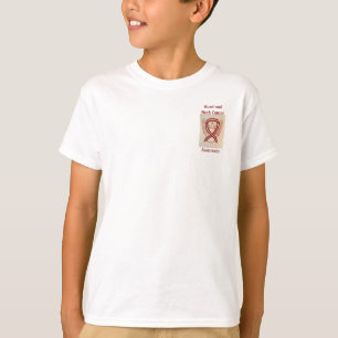 T-shirt Tête et cou Sensibilisation au cancer Ruban Angel 