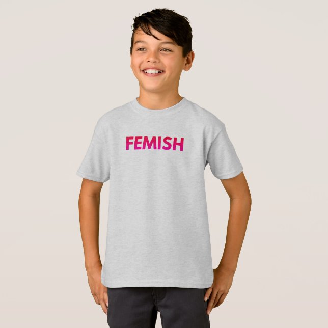 T-shirt Tête FEMISH de l'enfant (Devant entier)