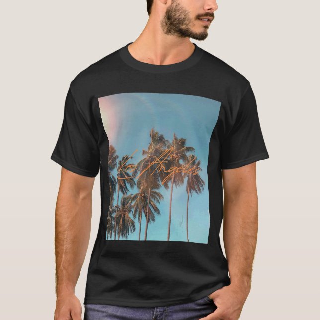 T-shirt Tête graphique de Los Angeles (Devant)