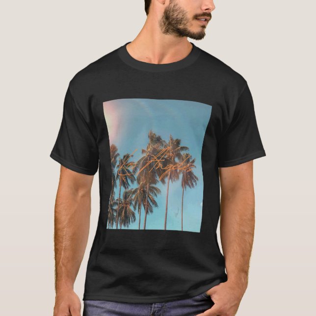 T-shirt Tête graphique de Los Angeles (Devant)