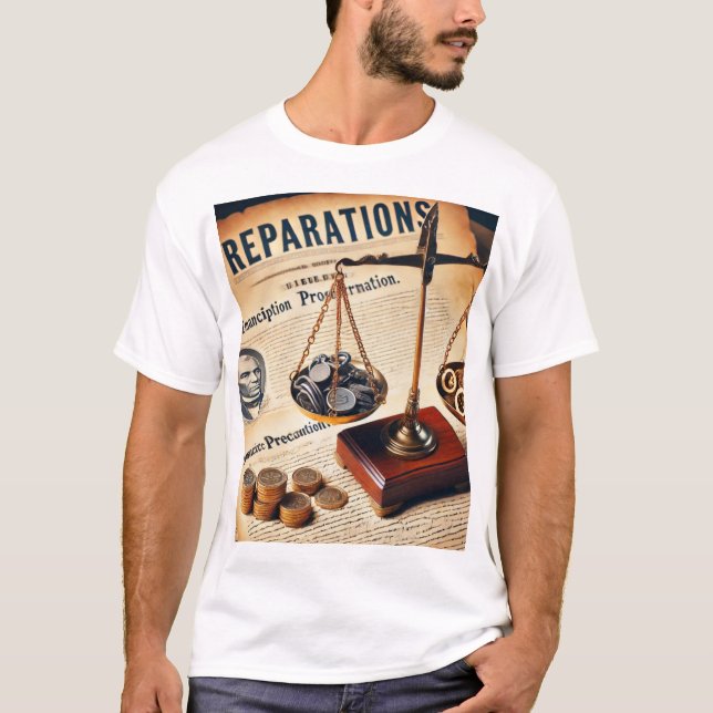 T-shirt Tête graphique "Réparations" (Devant)
