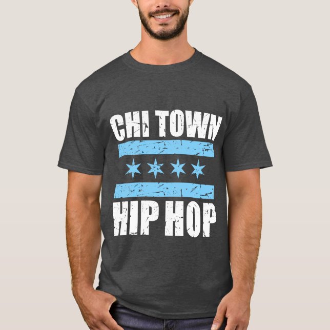 T-shirt Tête Hiphop de Chi-Town  (Devant)