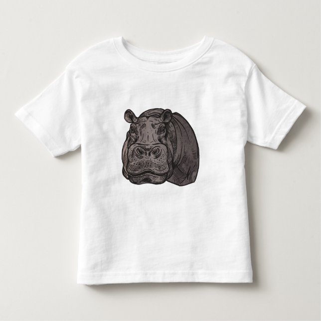 T-shirt tête hippo (Devant)