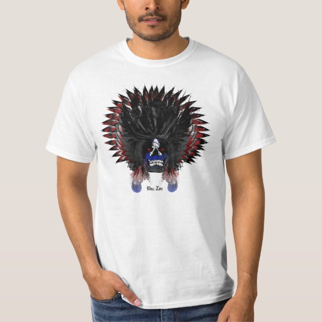 T-shirt Tête indienne de crâne (Devant)
