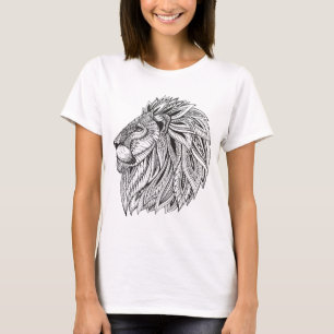 T-shirt Tête modelée ethnique de lion