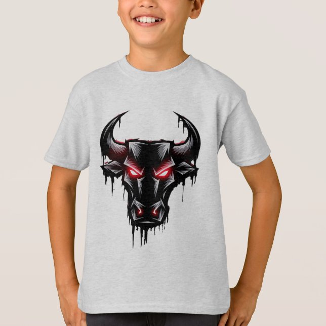 T-shirt tête noire bafelo (Devant)