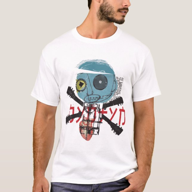 T-shirt Tête-nyntyn bleue (Devant)