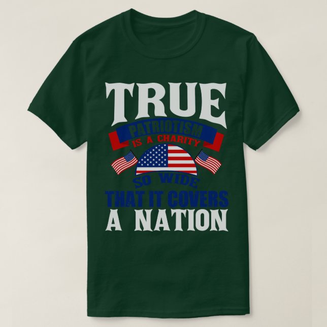 T-shirt Tete Patriotisme déteste l'injustice dans son prop (Design devant)