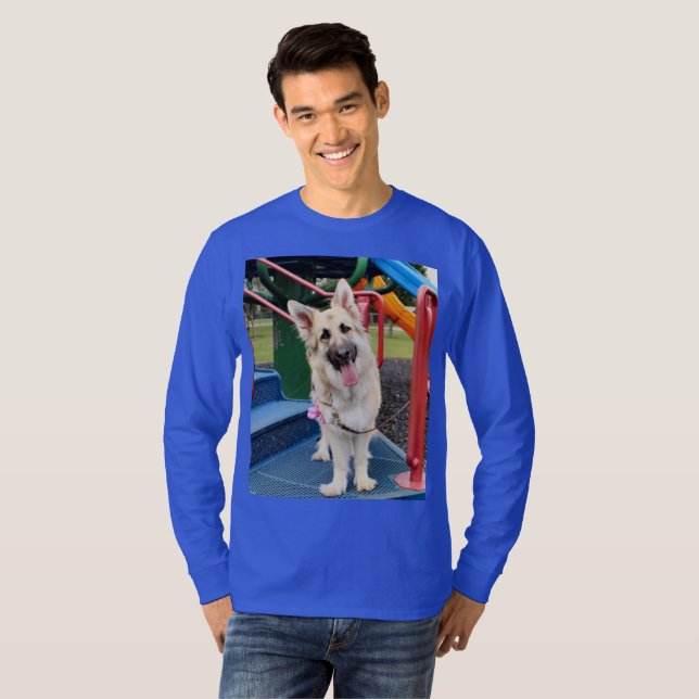 T-shirt Tête penchée heureuse (Devant entier)