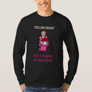 T-shirt Tête Plushie Positive Et Difficile À Travailler