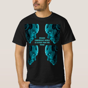T-SHIRT TÊTE ROBOTIQUE CYBORG